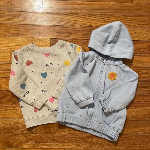 Girls 18 Month Jacket 2-Piece Lot - Picture 1 of 5
